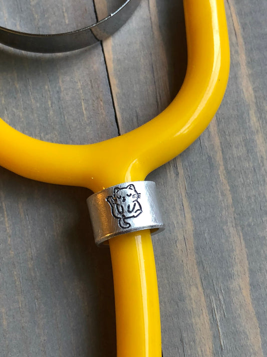 Stethoscope ID Tag for Veterinarian- Personalized Charm for Stethoscope -Gift for Vet Tech - Gift for Vet - Vet Tech Student Graduation Gift