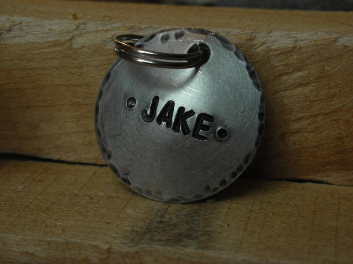 Custom Handstamped Dog/Pet ID Tag-The Jake