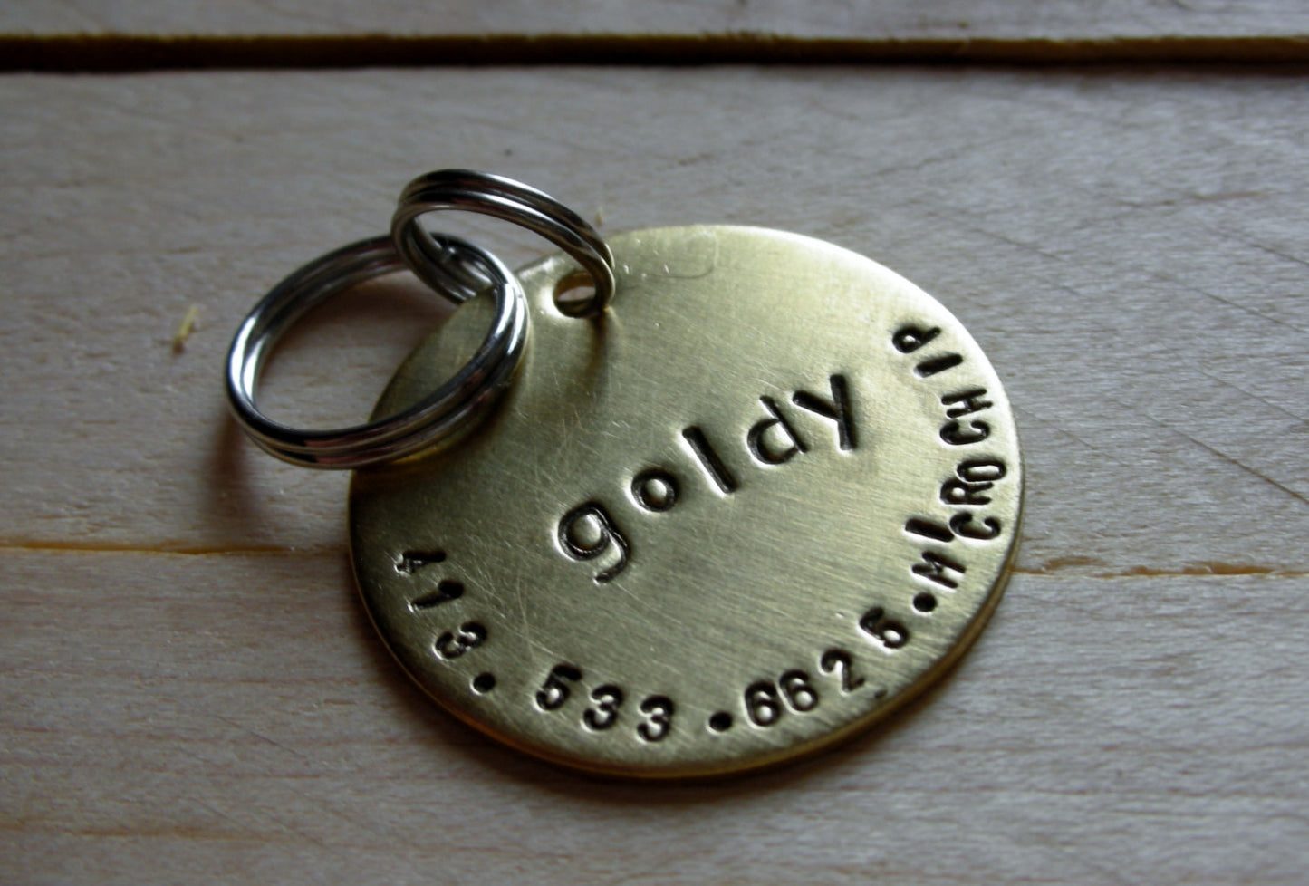 Custom Dog ID Tag-Goldy