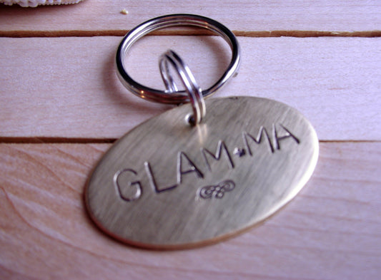 Mothers Day Gift for Grandmother- Christmas Gift for Grandma-Glamma Keychain-Grandparent Day Gift-Gift for Grandma-Grandmother Gift