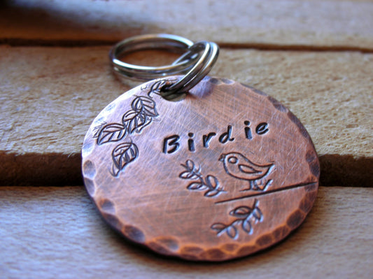 Custom Dog Tag- Pet ID Tag- Cat ID Tag - Little Birdie