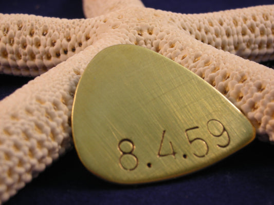 CUSTOM GUITAR Pick-The Big Date-Great Gift for Engagement, Grooms, Anniversaries, Husbands, Boyfriends, new Dad