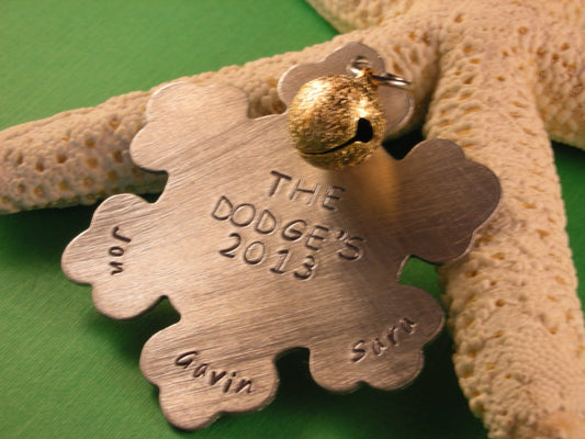 A Family Christmas Ornament-Unique Family Christmas Ornament-Snowflake Ornament-