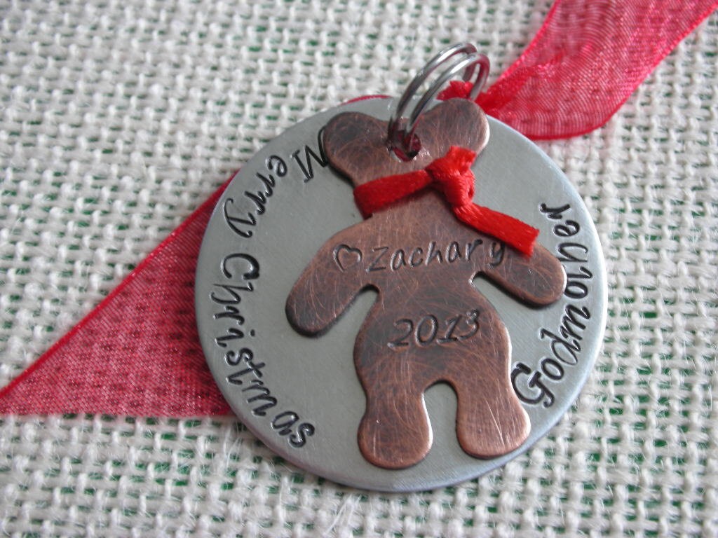 Christmas Ornament for Godparents-Christmas Gift for Godmother-Christmas Gift for Grandparents-Gift for Babysitter caregiver