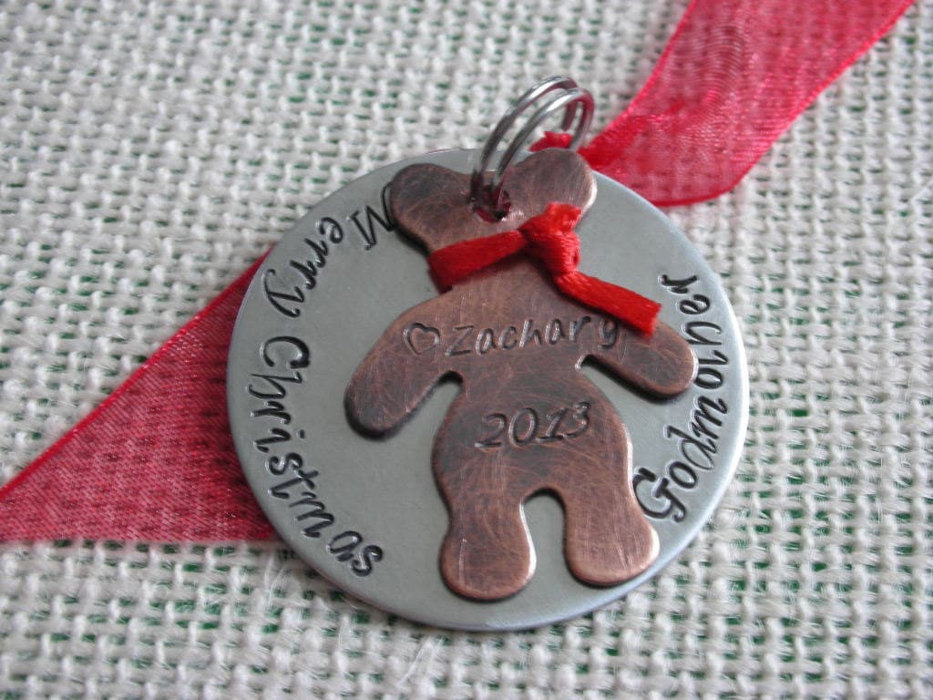 Christmas Ornament for Godparents-Christmas Gift for Godmother-Christmas Gift for Grandparents-Gift for Babysitter caregiver