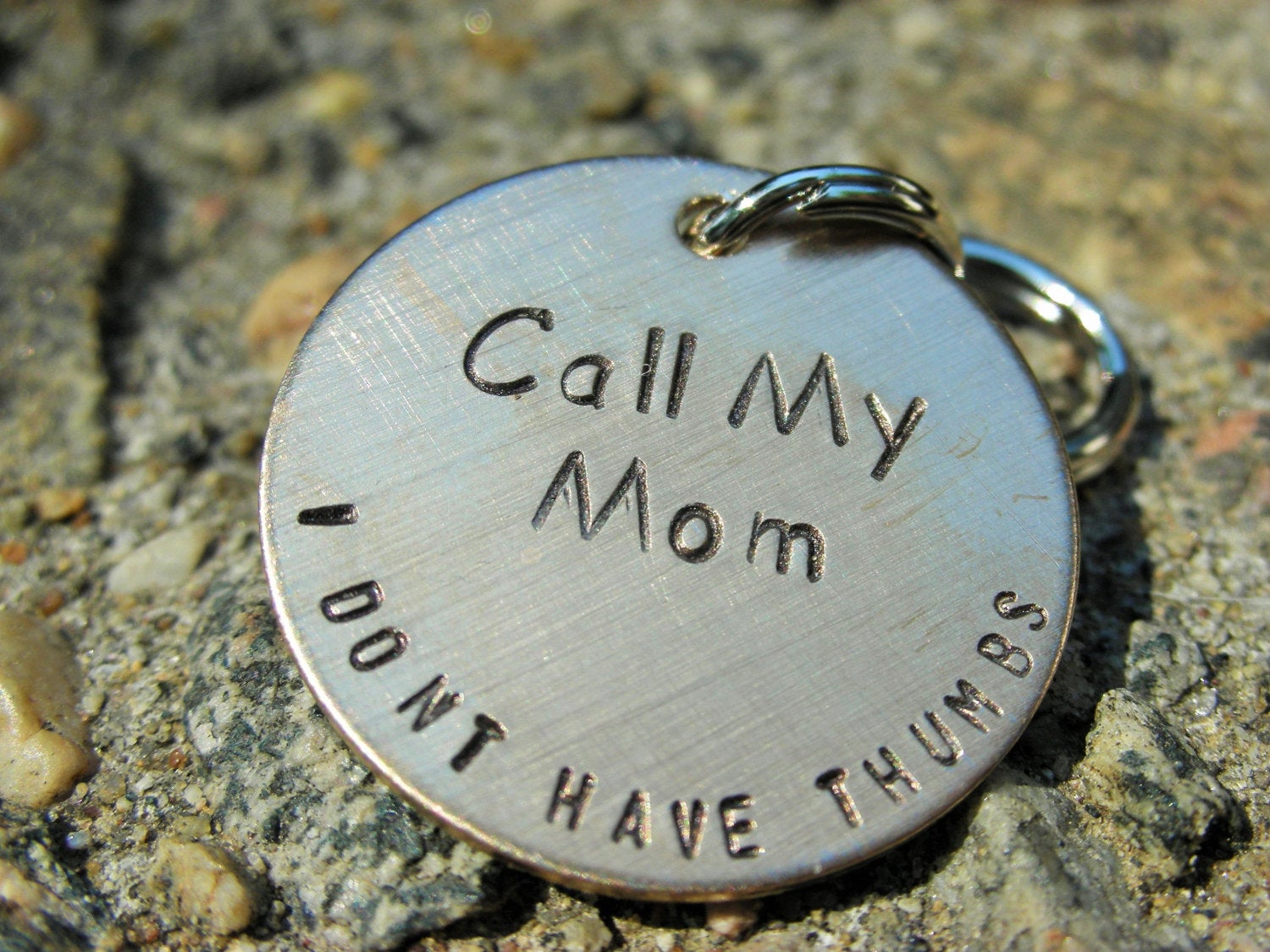 Custom Dog ID Tag-Call My Mom