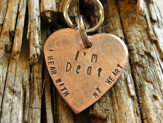 Custom Dog - Pet ID Tag-Deaf Dogs Rock