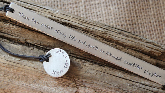 Anniversary Bookmark-- Gift for Bride-Gift for Groom-Wedding Gift-1st Anniversary Gift-7th Anniversary gift