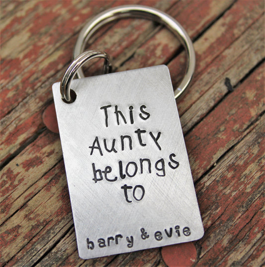 Custom Keychain for Aunt, personalized gift for aunt, keychain for uncle, Christmas Gift for Aunt, Christmas gift for Uncle, Custom Keychain